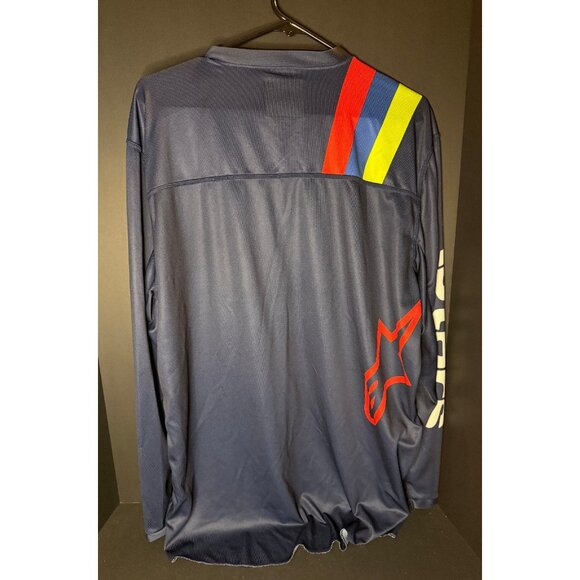 Alpinestars Racer Braap Dark Blue MX Off-Road Jersey Mens 2XL - Picture 2 of 6